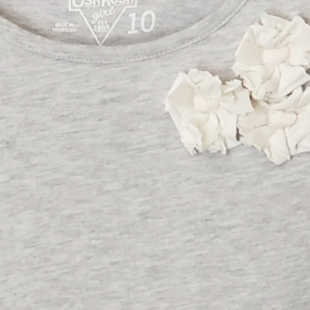 OshKosh B'gosh‎ Girl's Dress with 3 White Flowers Size 10